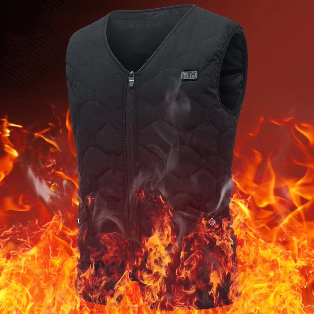 HV-20 Smart Heated Vest 20 Heating Areas Oversized Women Men Winter Vest Self Heating Vest Usb Electric Thermal Vest Jacket Outdoor Vest
