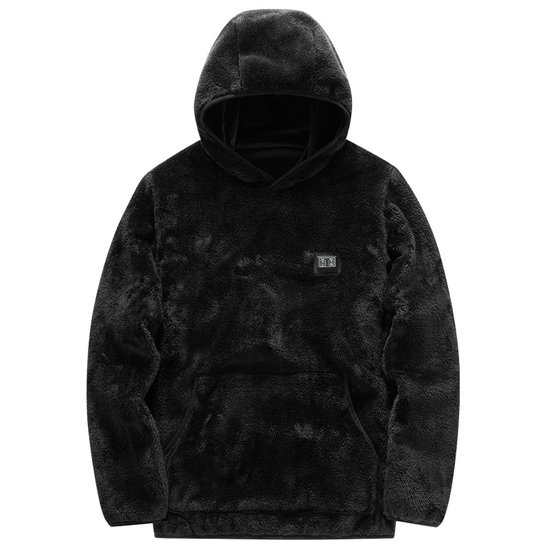 HS09 Smart Heated Hoodies Sweater 9 Heating Areas Quick Heating USB Rechargeable Washable Safety Fashion Oversize Jacket for Winter Outdoors Keep Warm