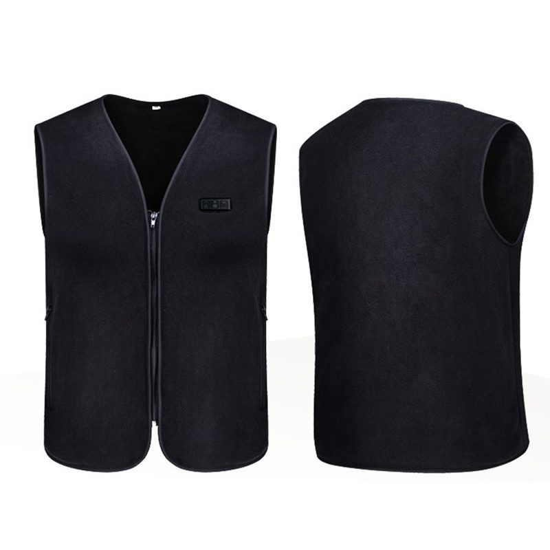 HS-10 10 Areas Smart Heating Vest 3 Gear Temperature USB Charging Winter Warmth Cold-proof Waistcoat for Men Women Elderly People