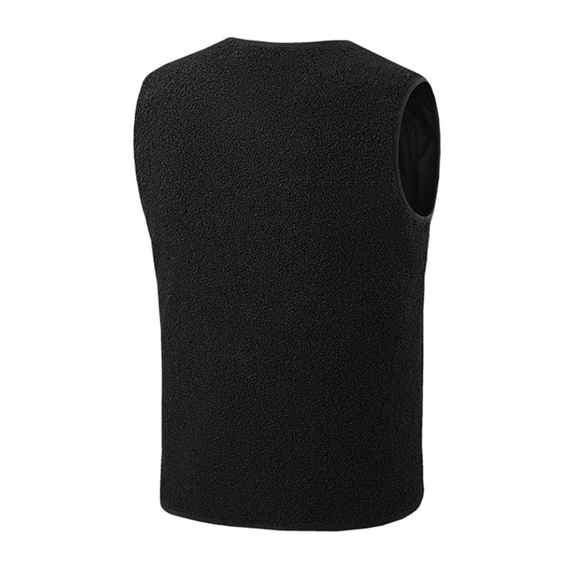 HV-16T Heating Vest 16 Heating Areas Teddy Fleece Wram Comfortable Vest Self Heating Vest Usb Electric Thermal Vest Jacket