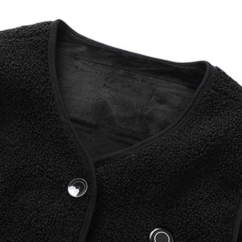 HV-16T Heating Vest 16 Heating Areas Teddy Fleece Wram Comfortable Vest Self Heating Vest Usb Electric Thermal Vest Jacket