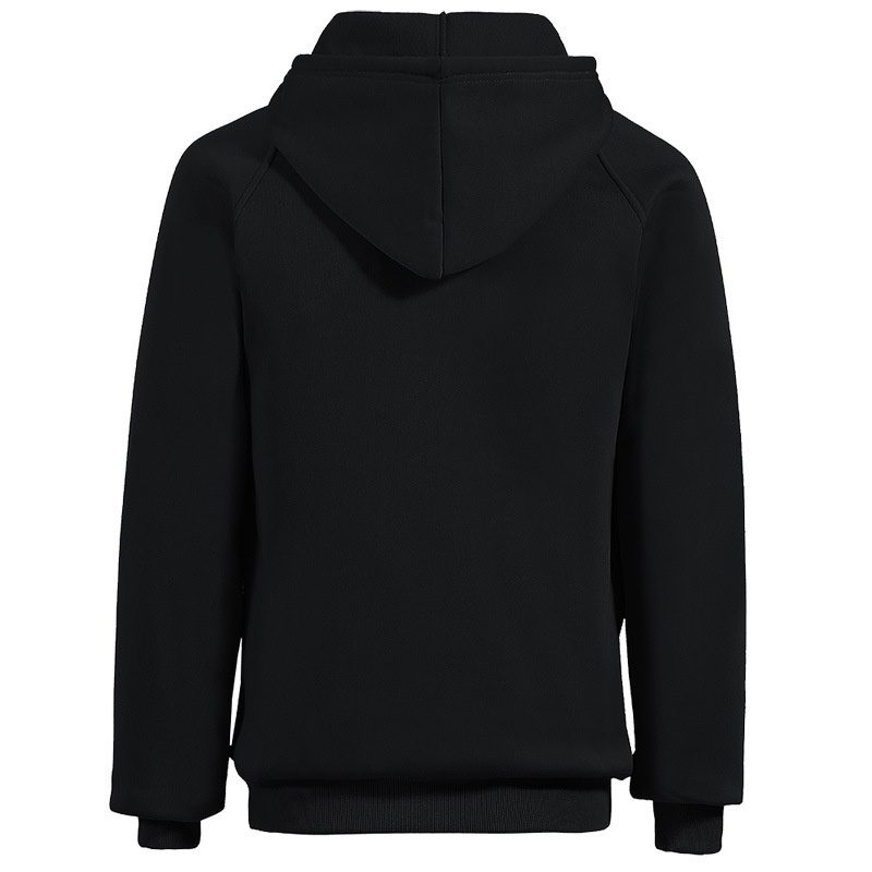 HS07B Smart Heated Sweatshirt 7 Heating Areas Quick Heating USB Rechargeable Hooded Pullover Plush Thickened Fashion Oversize Jacket for Winter Outdoors Keep Warm