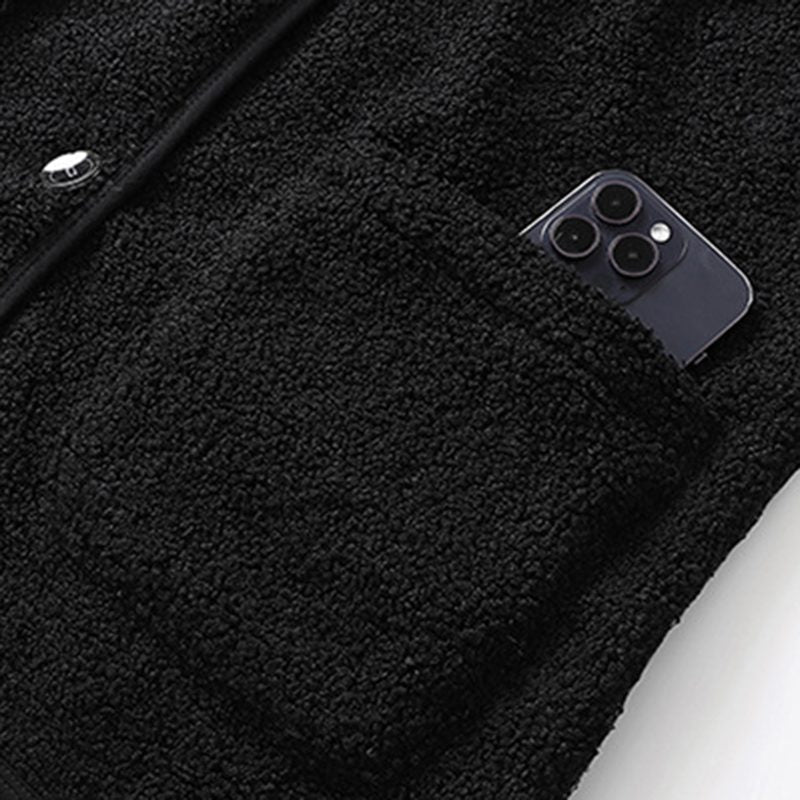 HV-16T Heating Vest 16 Heating Areas Teddy Fleece Wram Comfortable Vest Self Heating Vest Usb Electric Thermal Vest Jacket