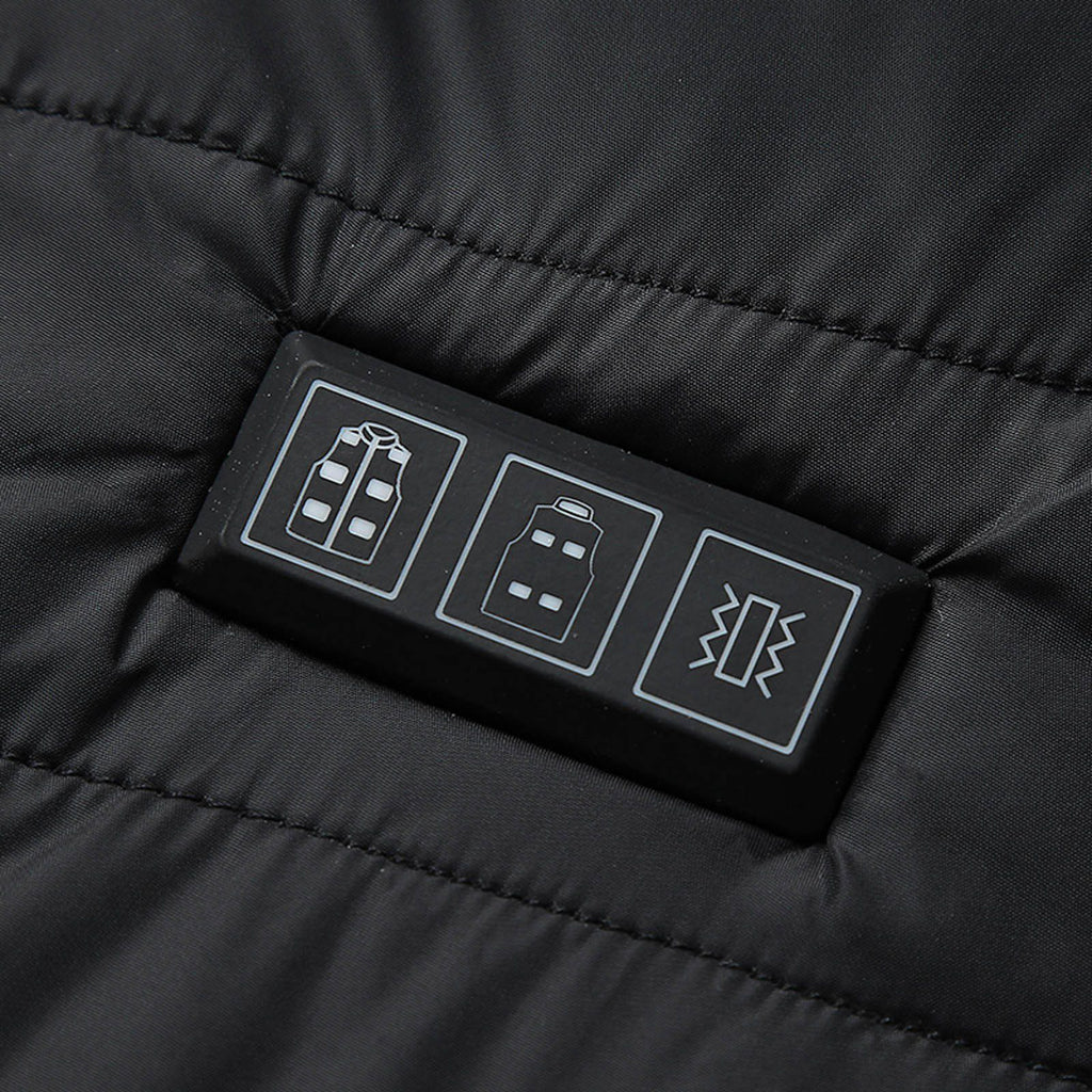 HV-11S Unisex 11 Heating Area Vest 3-Gears Heated Jackets USB Electric Thermal Clothing Winter Warm Vest Outdoor Heat Coat Clothing for Winter Skiing Camping